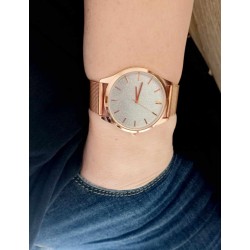 Γυναικειο ρολόι  casual με Χρυσόσκονη